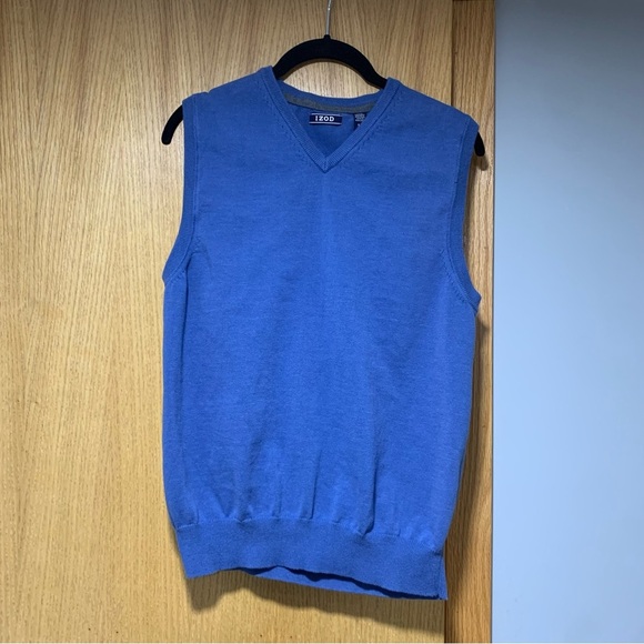 IZOD Blue Sweater Vest - Size Small - Picture 1 of 4